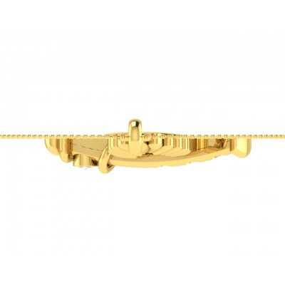 Sri Krishna Ethereal Gold pendant with diamonds